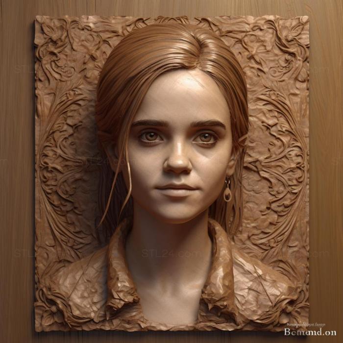 Famous (Emma Watson 1, 3DFMS_6152) 3D models for cnc